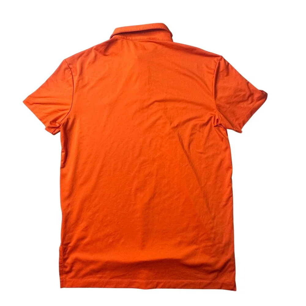 Polo Ralph Lauren Polo Mens M Orange Performance Short Sleeve Pony Logo Stretch